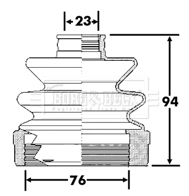 Bellow Kit, drive shaft (BCB6311)