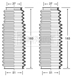 Bellow Kit, steering (BSG3222)