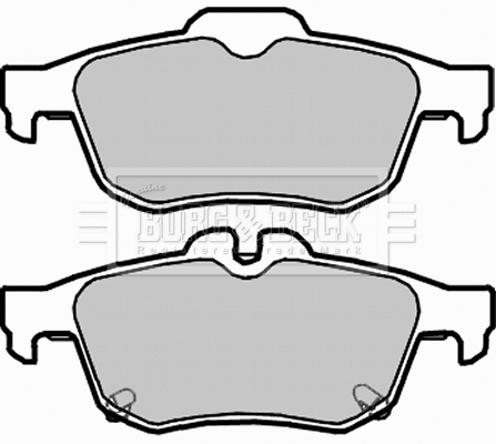 Brake Pad Set, disc brake (BBP2303)