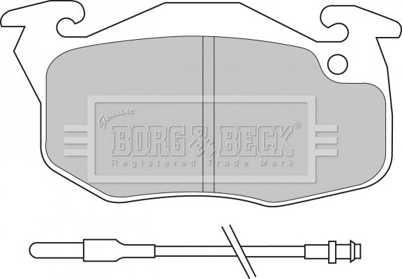 Brake Pad Set, disc brake (BBP1532)