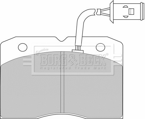 Brake Pad Set, disc brake (BBP1202)