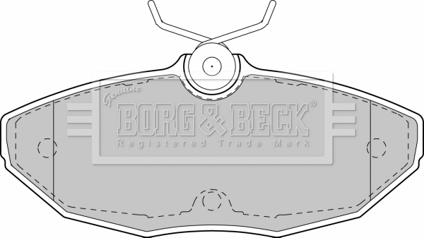 Brake Pad Set, disc brake (BBP1743)