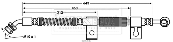 Brake Hose (BBH7687)