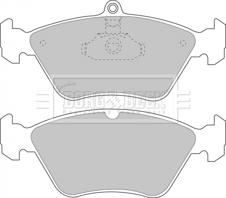 Brake Pad Set, disc brake (BBP1174)