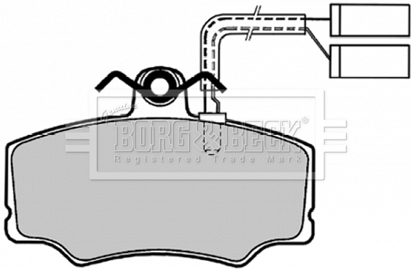 Brake Pad Set, disc brake (BBP1139)
