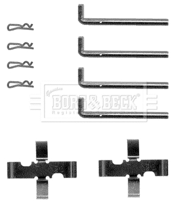 Accessory Kit, disc brake pad (BBK1003)