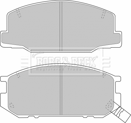 Brake Pad Set, disc brake (BBP1345)