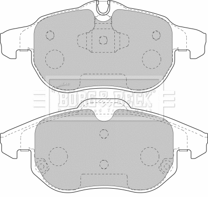 Brake Pad Set, disc brake (BBP1765)