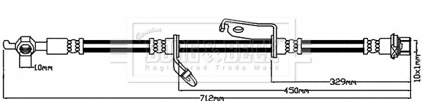 Brake Hose (BBH8316)