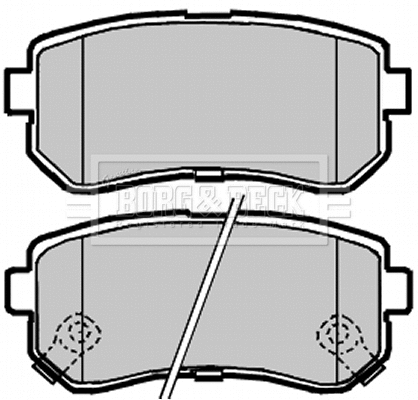 Brake Pad Set, disc brake (BBP2104)