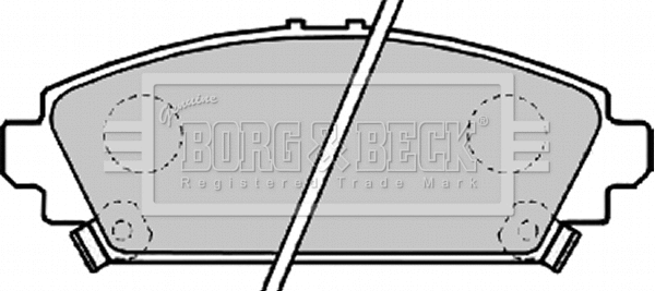 Brake Pad Set, disc brake (BBP1995)
