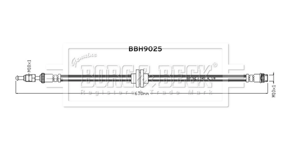 Brake Hose (BBH9025)
