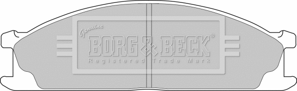 Brake Pad Set, disc brake (BBP1486)