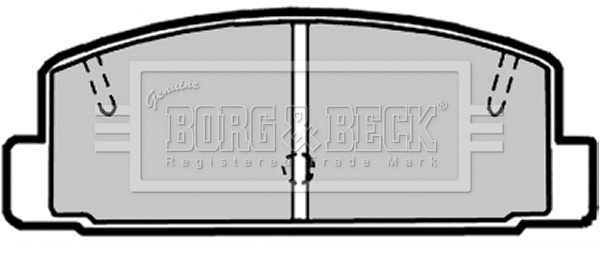 Brake Pad Set, disc brake (BBP1816)
