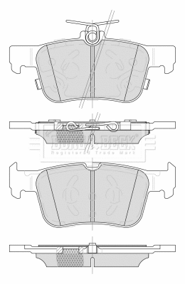 Brake Pad Set, disc brake (BBP2509)
