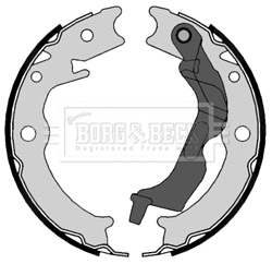 Brake Shoe Set, parking brake (BBS6404)