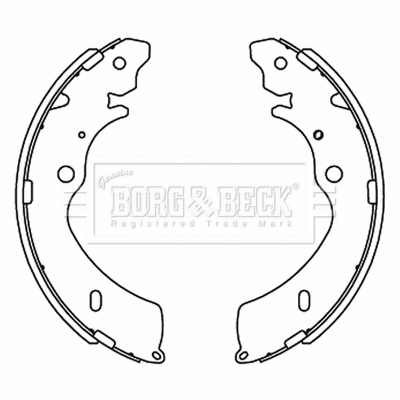 Brake Shoe Set (BBS6505)