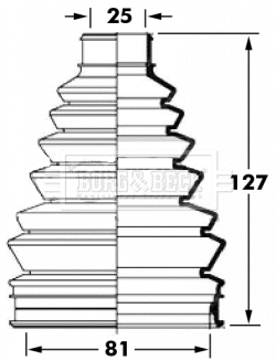 Bellow Kit, drive shaft (BCB6021)