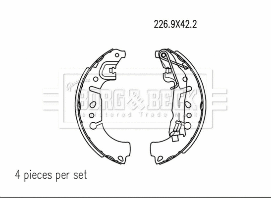 Brake Shoe Set (BBS6523)
