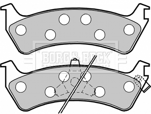 Brake Pad Set, disc brake (BBP1783)