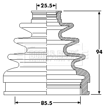 Bellow Kit, drive shaft (BCB6219)