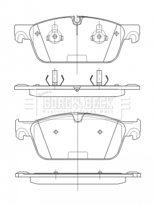Brake Pad Set, disc brake (BBP2530)