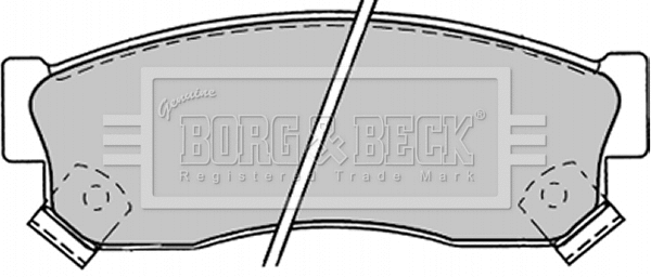 Brake Pad Set, disc brake (BBP1244)
