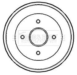 Brake Drum (BBR7168)