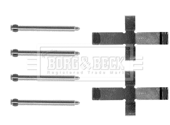 Accessory Kit, disc brake pad (BBK1192)
