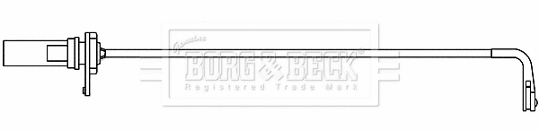 Warning Contact, brake pad wear (BWL3163)