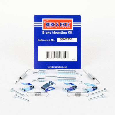 Accessory Kit, brake shoes (BBK6356)