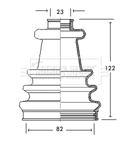 Bellow Kit, drive shaft (BCB2168)