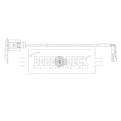 Warning Contact, brake pad wear (BWL3222)