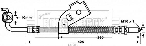 Brake Hose (BBH6151)