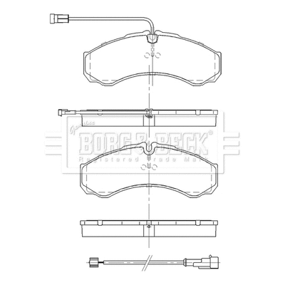 Brake Pad Set, disc brake (BBP2551)