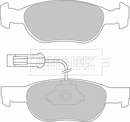 Brake Pad Set, disc brake (BBP1441)