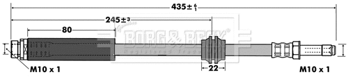 Brake Hose (BBH7430)