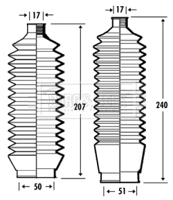Bellow Kit, steering (BSG3343)
