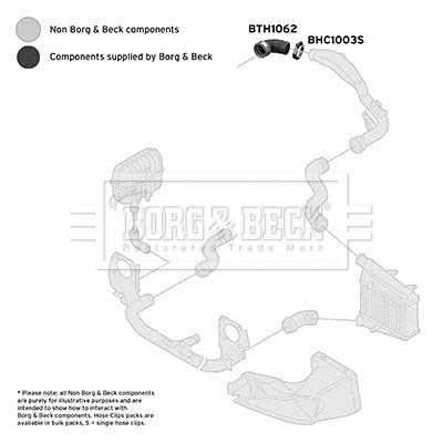 Intake Hose, air filter (BTH1062)