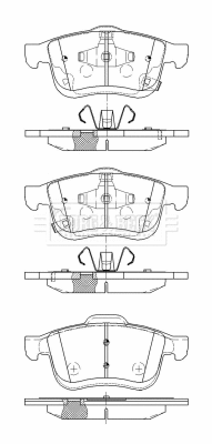 Brake Pad Set, disc brake (BBP2529)