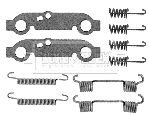 Accessory Kit, parking brake shoes (BBK6057)
