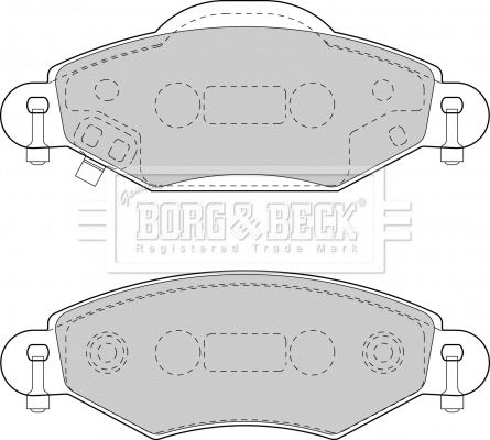 Brake Pad Set, disc brake (BBP1808)
