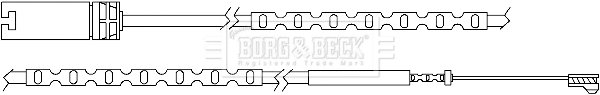 Warning Contact, brake pad wear (BWL3055)
