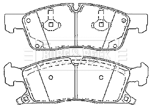 Brake Pad Set, disc brake (BBP2272)