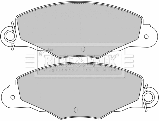Brake Pad Set, disc brake (BBP1648)