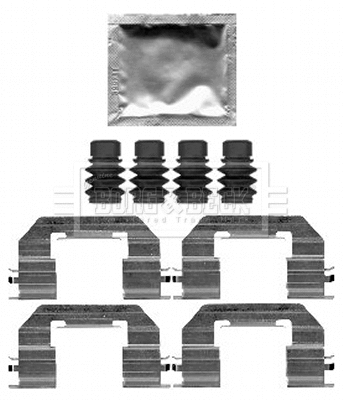 Accessory Kit, disc brake pad (BBK1610)