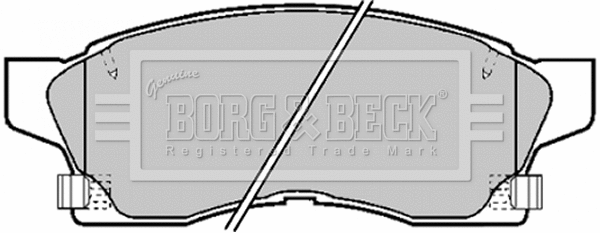 Brake Pad Set, disc brake (BBP1373)