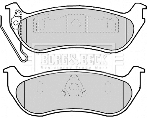 Brake Pad Set, disc brake (BBP2174)