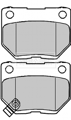 Brake Pad Set, disc brake (BBP1984)