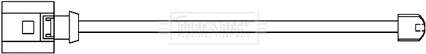 Warning Contact, brake pad wear (BWL3106)